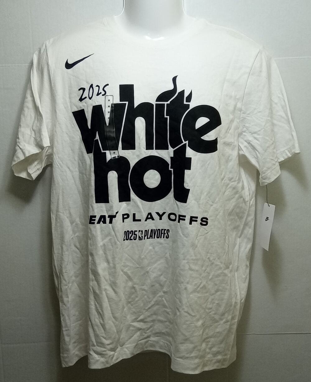 Miami Heat NBA 2025 Playoffs Nike Shirt Men's Medium